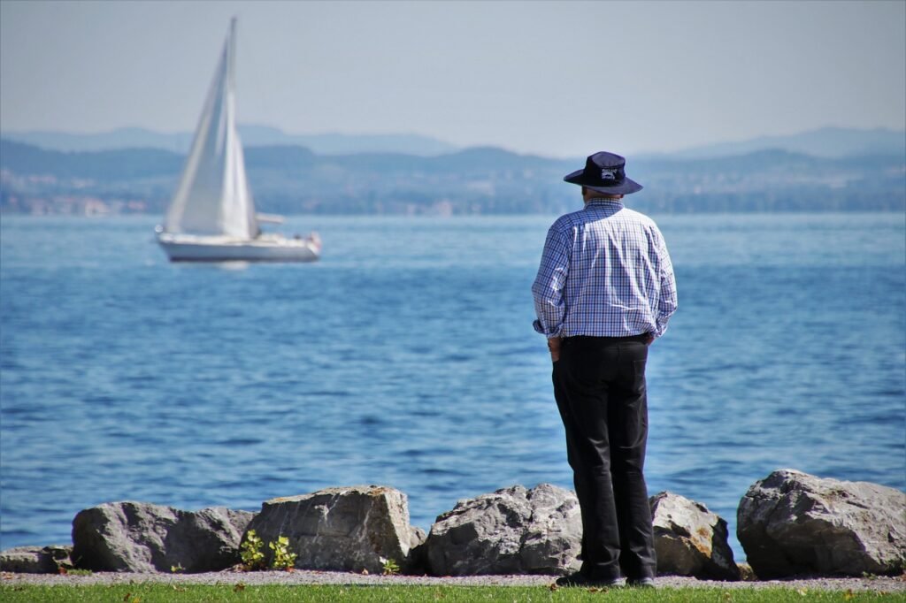 senior, sail, lake