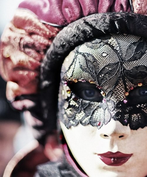 woman, eyes, mask